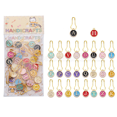 Alloy Enamel Locking Stitch Marker&nbsp;PW-WG14B87-01-1