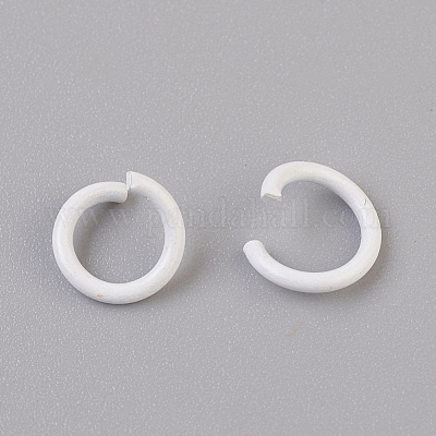 Spray Painted Iron Open Jump Rings&nbsp;IFIN-F149-F01-1