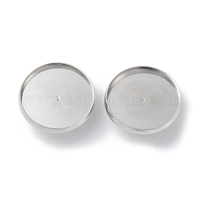 Iron Button Cabochon Settings&nbsp;FIND-D036-02P-1