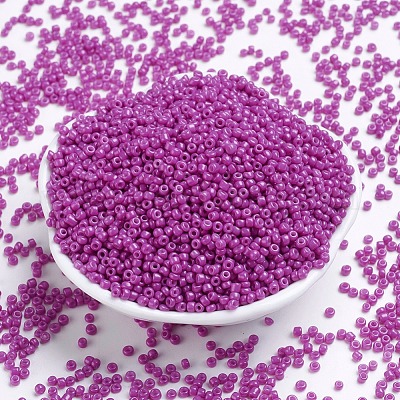 Baking Paint Glass Seed Beads&nbsp;SEED-S001-K21-1