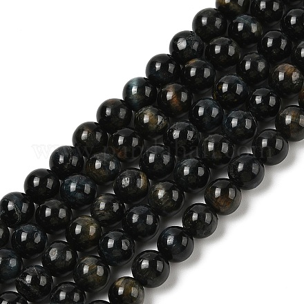 Grade AB Natural Tiger Eye Beads Strands G-B133-A02-8MM-03-1