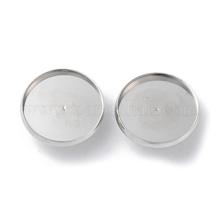 Iron Button Cabochon Settings&nbsp;FIND-D036-02P-1