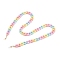 Eyeglasses Chains, Neck Strap for Eyeglasses, with Opaque Acrylic Cable Chains and Rubber Loop Ends, Golden, Colorful, 27.36 inch(69.5cm)