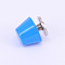 Alloy Cabinet & Drawer Knobs, Jewelry Box Knobs, Blue, 9.5x6.5mm