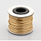 Round Nylon Satin Rattail Cord, for Bracelet Jewelry Making Chinese Knotting Macrame Craft, Pale Goldenrod, 2mm, about 10.93 yards(10m)/roll