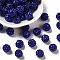 Pave Disco Ball Beads, Polymer Clay Rhinestone Beads, Grade A, Round, Sapphire, Rhinestone: PP13(1.9~2mm), 6 Rows Rhinestone, 10mm, Hole: 1.5mm
