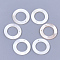 Freshwater Shell Pendants, Ring, Seashell Color, 30x1~2mm, Hole: 1mm