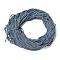 Polyester Cord, Twisted Cord, Steel Blue, 5mm, about 97~100m/bundle