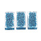 Translucent Acrylic Cabochons, with Stone, Rectangle, Steel Blue, 30x15.5x8mm
