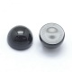 Natural Dyed & Heated Black Agate Cabochons&nbsp;G-P393-R02-4mm-2