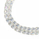 Electroplate Transparent Glass Beads Strands&nbsp;EGLA-N002-32-C04-3