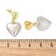 Brass Dangle Stud Earrings&nbsp;EJEW-F359-08G-3