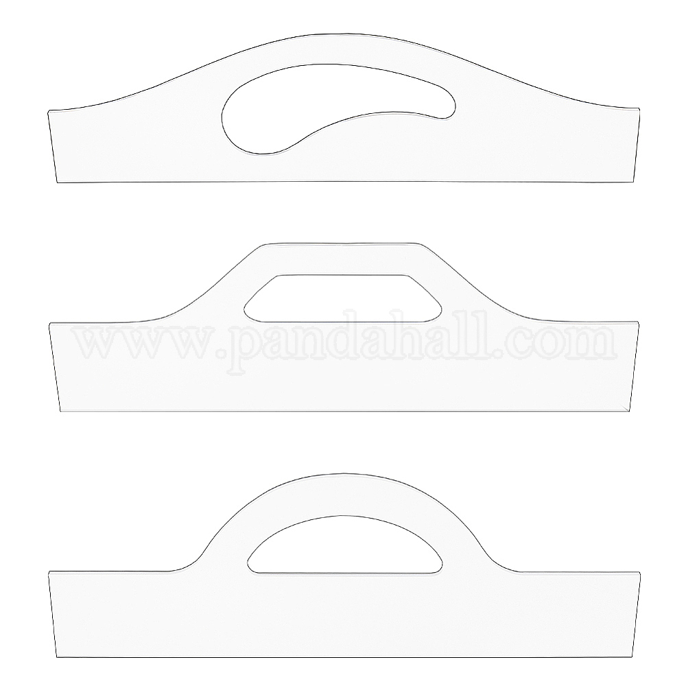 Wholesale 3Pcs 3 Styles Transparent Acrylic Router Templates ...