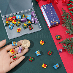 30Pcs 5 Styles Christmas Opaque Resin Cabochons&nbsp;CRES-SC0003-23