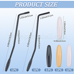 5Pcs 5 Styles Iron & Plastic Tremolo Arm Whammy Guitar Bar for Electric Guitar Flat Mount Stud Mount&nbsp;FIND-CN0002-20A
