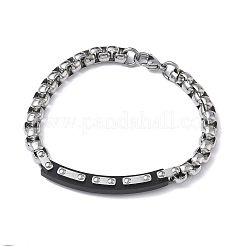 201/304 Stainless Steel Box Chain Bracelets for Unisex&nbsp;BJEW-F522-03EB
