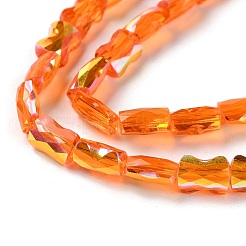 Transparent Electroplate Glass Beads Strands&nbsp;GLAA-Q099-J01-01