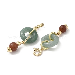 Natural Green Aventurine Pendant Decorations&nbsp;G-M409-19G