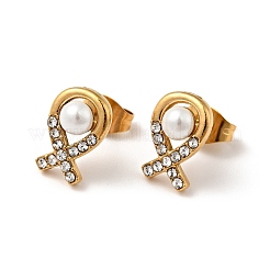 Fish Ion Plating(IP) 304 Stainless Steel Stud Earrings&nbsp;EJEW-A081-17G