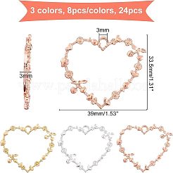 Rack Plating Alloy Open Back Bezel Pendants&nbsp;FIND-OC0001-31