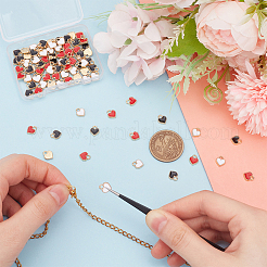 90Pcs 3 Colors  Alloy Enamel Charms&nbsp;ENAM-UN0001-06