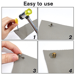 48Pcs Alloy Studs Rivets&nbsp;FIND-FH0011-42A