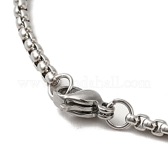 Non-Tarnish 201 Stainless Steel Pendant Necklaces&nbsp;NJEW-H022-04P