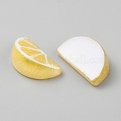 Electroplate UV Plating Opaque Fruit Resin Cabochons&nbsp;RESI-CJC0021-18G
