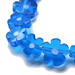 Handmade Millefiori Lampwork Beads Strands&nbsp;LAMP-F035-09R