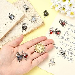 12Pcs 6 Colors Resin Rhinestone Pendants&nbsp;RB-CJ0001-09