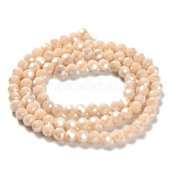 Electroplate Opaque Glass Beads Strands&nbsp;EGLA-A035-P6mm-A05