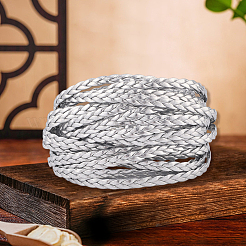 5M 3-Ply PU Leather Braided Cord&nbsp;LC-GF0001-12E