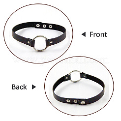1Pc Punk Rock Style Leather Necklaces&nbsp;NJEW-CL0001-03