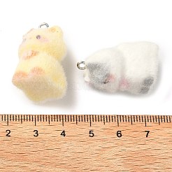 Flocking Resin Pendants&nbsp;RESI-P050-01P-M