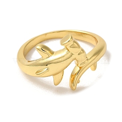 Rack Plating Brass Cuff Rings for Women&nbsp;RJEW-G325-04E-G