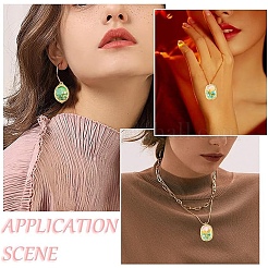 16pcs 4 styles Rack Plating Alloy Enamel Pendants&nbsp;ENAM-YW0005-42
