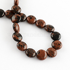 Natural Mahogany Obsidian Stone Bead Strands&nbsp;G-R189-09