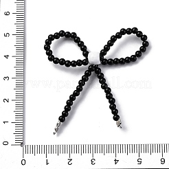 Alloy & Glass Bowknot Chandelier Component Links&nbsp;PALLOY-D359-02A