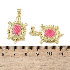 Brass Enamel Pendants&nbsp;KK-I358-071G