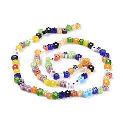 Handmade Millefiori Glass Beads&nbsp;LAMP-CJ0001-17
