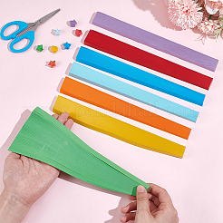 1 Set 7 Colors Fluorescent Lucky Star Origami Paper&nbsp;DIY-CP0010-79A