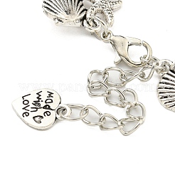 Antique Silver Plated Alloy Link Chain Bracelet Making&nbsp;MAK-K023-02C-AS