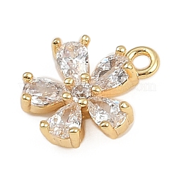 Brass Micro Pave Cubic Zirconia Pendants&nbsp;LS-KK-S339-06G