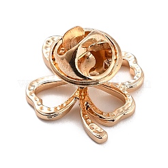 Hollow Clover Zinc Alloy Brooch for Women Dress Shawl&nbsp;JEWB-P010-02