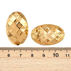 304 Stainless Steel Oval with Rhombus Stud Earrings&nbsp;EJEW-I320-21G-01