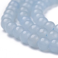 Natural Angelite Beads Strands&nbsp;G-G840-03-4mm
