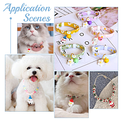 7Pcs 7 Style Christmas Theme Baking Paint Brass Bell Pendants&nbsp;KKB-CA0001-01