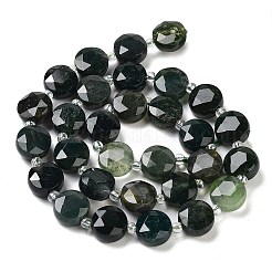 Natural Moss Agate Beads Strands&nbsp;G-NH0010-C01-01