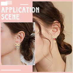 40Pcs Alloy Stud Earring Findings&nbsp;MAK-SC0001-47