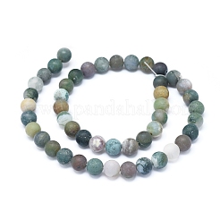 Natural Indian Agate Beads Strands&nbsp;G-D0005-24-8mm